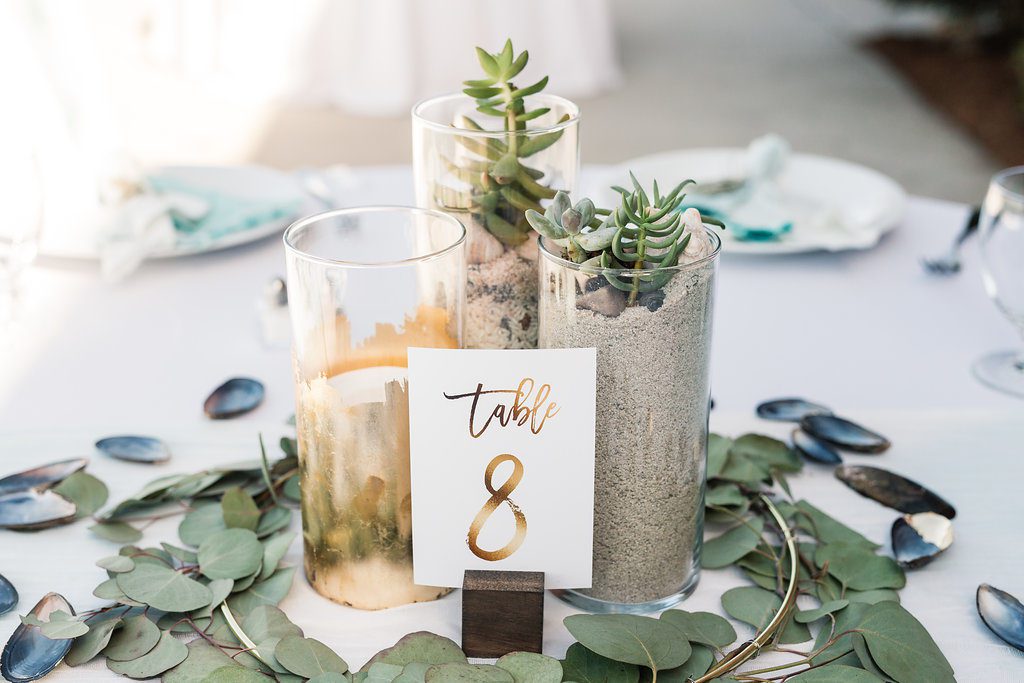 Table decoration photography at San Diego event venue